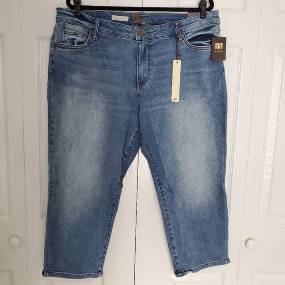 NEW Kut From Kloth Abigail Crop Straight Leg Jeans - Picture 2 of 14